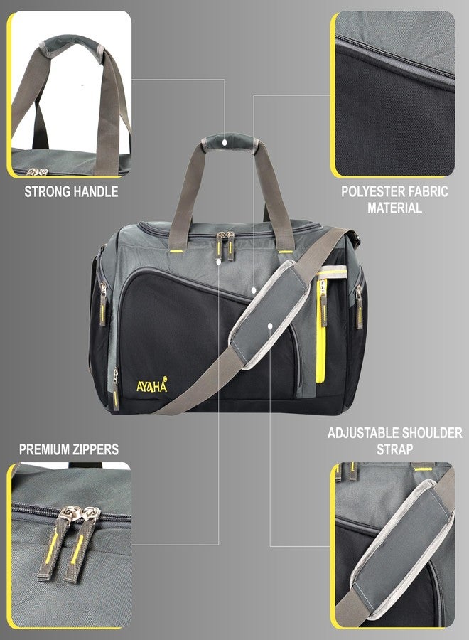 Ayaha Travel Bag, Weekender Duffle Bag, Luggage Bag for Travelling, Cabin Bag with Adjustable Long Strap, Multi Pockets & Light Weight to Carry (50x25x28cm) 35 litres - Image 4